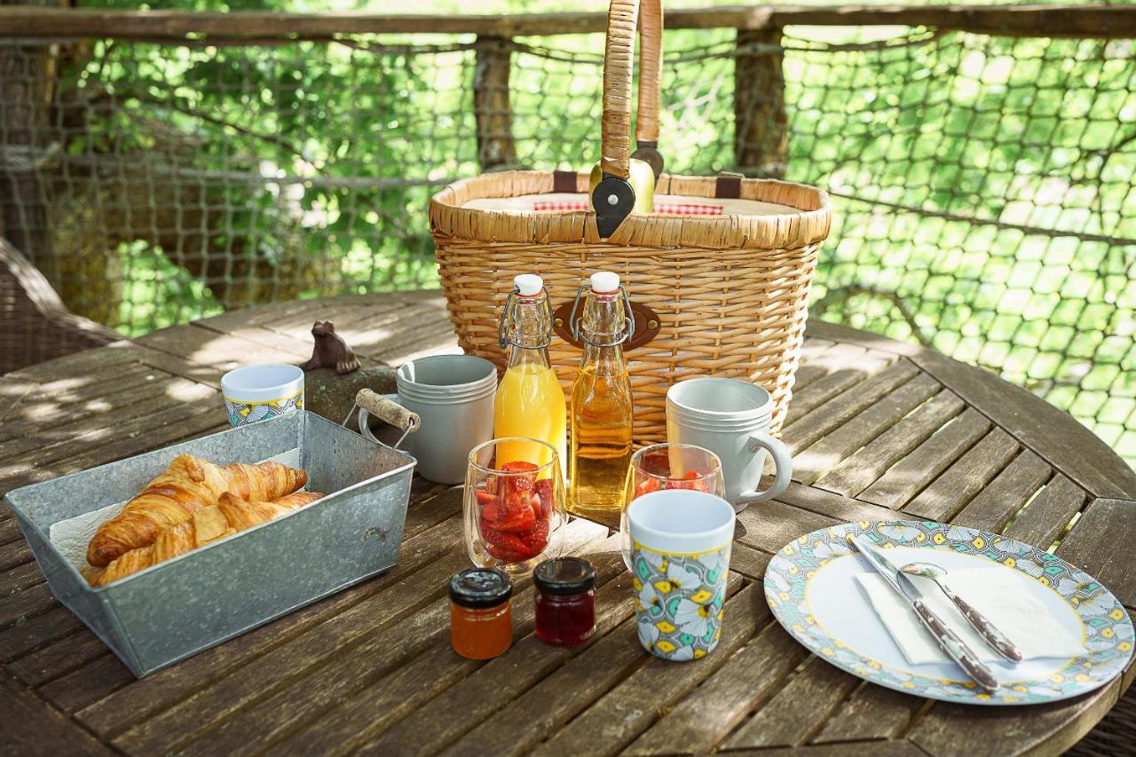 Cabane Perchee Dans Les Arbres Saint-Hilaire-en-Morvan エクステリア 写真