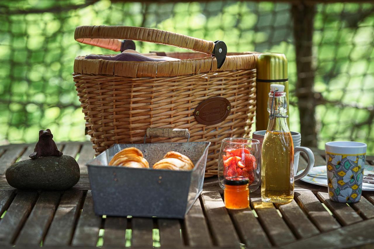 Cabane Perchee Dans Les Arbres Saint-Hilaire-en-Morvan エクステリア 写真